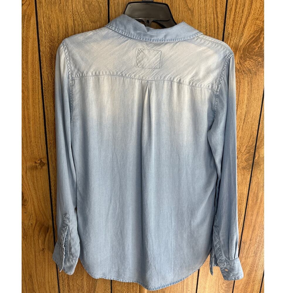 Rails Women’s Blue Chambray Button Down Shirt Lon… - image 2